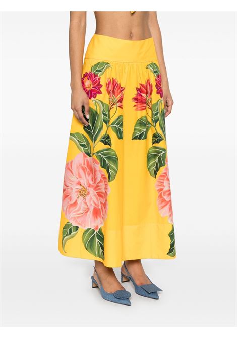 Sunflower yellow Spring Awakening maxi skirt Farm Rio - women FARM RIO | 33253625108